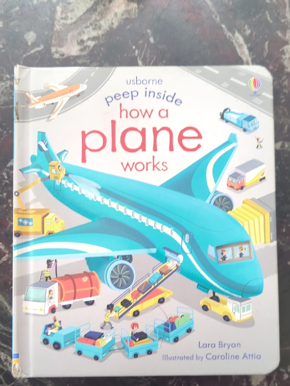 Usborne Peep Inside How a Plane Works - Blue